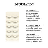 XIUSUZAKI 10 Trays Set False Eyelashes Handmade Training Lashes For Beginners Eyelash Extensions Beauty Salon Student Practice